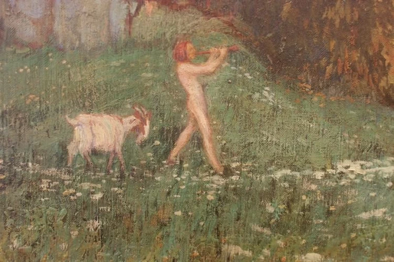 Nel giardino dell'Arcadia, 1910 - dettaglio